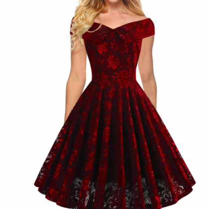 Red Dress Formal Dress Party Dress Homecoming..